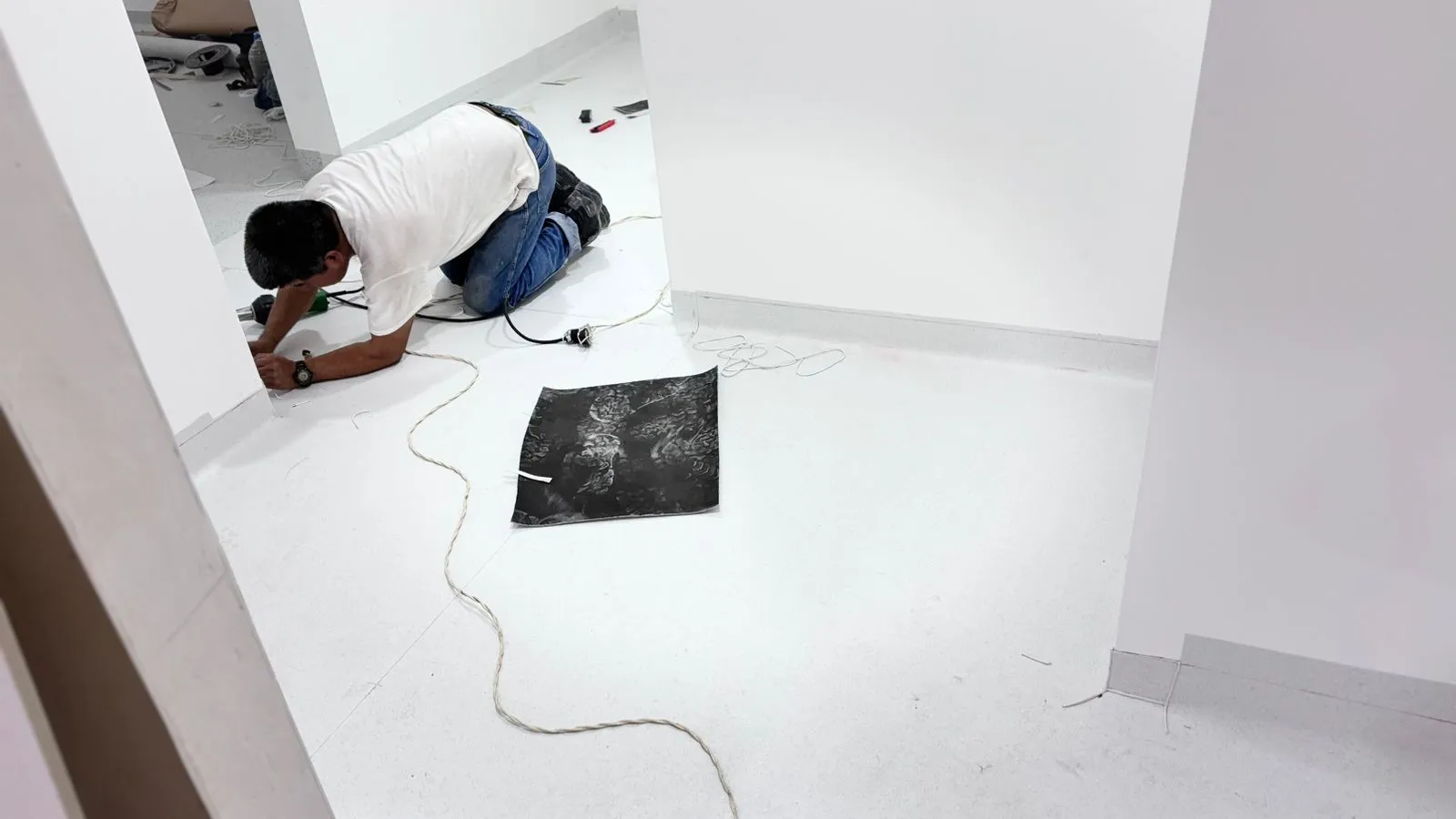 Preparación de sustrato para piso conductivo